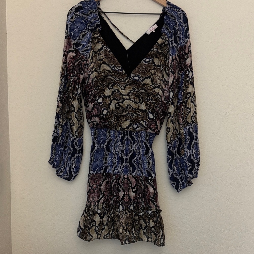 Parker Gladis snake print dress size small